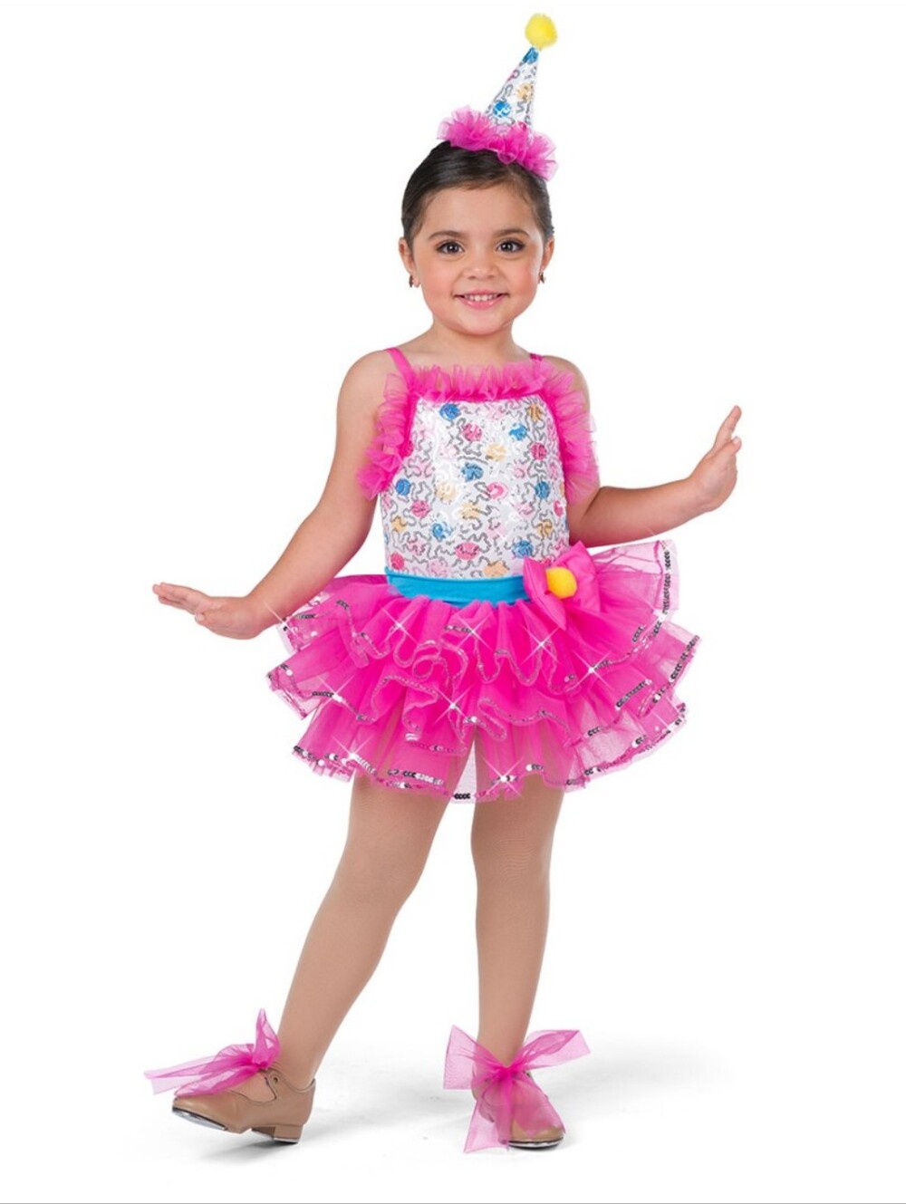 A Wish Come True Girls SC Birthday Carnival Sequin Tulle Dance Costume Dress